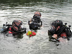 Mirek Hrd toil pod vodou (foto: Marcela Hovorkov)