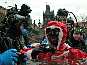 Potápìèský Santa Claus