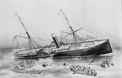 Ztroskotání parníku Arctic, 1854